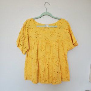 Sundance yellow lace top